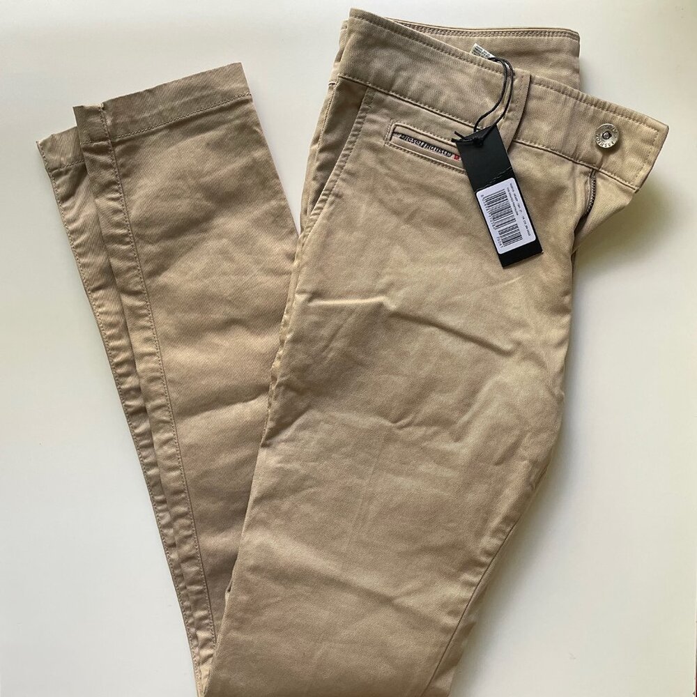 DIESEL Chi-Shaped Pants Trousers Slim Fit W27 Chinos